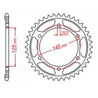 MTX 38 Tooth Rear Sprocket for Yamaha FZX 700 Fazer 1987