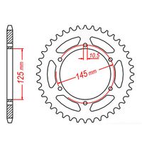 MTX 45 Tooth Rear Sprocket for Yamaha XJ600S SECA II 1992-1996