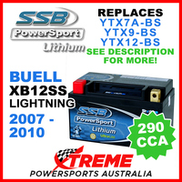 SSB 4-LFP14H-BS Buell XB12SS Lightning 2007-2010 12V 290CCA Lithium Battery