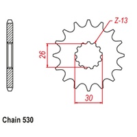 Supersprox 18 Tooth Steel Front Sprocket for Triumph Thunderbird 750 1995
