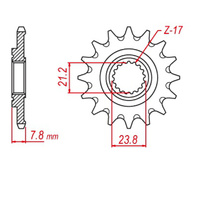 Supersprox 14 Tooth Hornet Front Sprocket for Honda CRF250RX 2019-2021