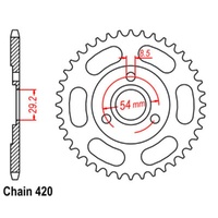 Supersprox 37 Tooth Steel Rear Sprocket for Honda Z50R 1982-1999