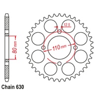 Supersprox  41 Tooth  Steel Rear sprocket for Honda CB750F 1977-1978