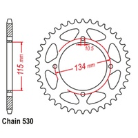 Supersprox  48 Tooth  Steel Rear sprocket for Ducati 750 Indiana Custom 1987-1988