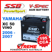 SSB 12V V-SPEC DRY CELL AGM 195 CCA BATTERY YAMAHA XC50 XC 50 VINO 2006-2007