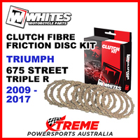 Whites Triumph 675 Street Triple R 2009-2017 Clutch Fibre Friction Disc Kit