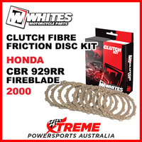 Whites Honda CBR929RR Fireblade 2000 Clutch Fibre Friction Disc Kit