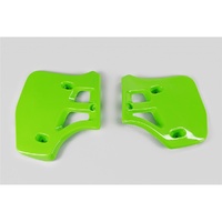 UFO Green Radiator Shrouds for Kawasaki KX 500 1988-2002
