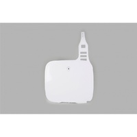 UFO White Front Number Plate for Yamaha YZ 360 1987-1991