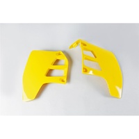 UFO Yellow  Radiator Shrouds for Suzuki RM 125 1989-1991