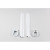UFO White Fork Guard Protectors for Suzuki RM 250 1991-1991