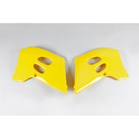 UFO Yellow  Radiator Shrouds for Suzuki RM 125 1993-1995