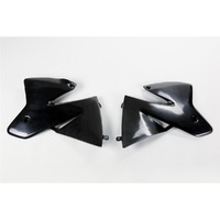 UFO Black Radiator Shrouds for Ktm EXC 360  1998-2000