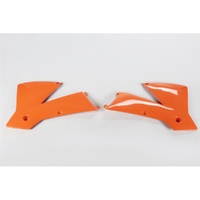 UFO Orange Radiator Shrouds for Ktm SX 250  2001-2004