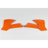 UFO Orange Radiator Shrouds for Ktm SX 65  2002-2008