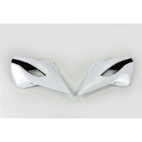 UFO White & Black Radiator Shrouds for Husqvarna FC 450 2014-2015