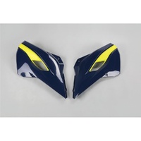 UFO Blue & Yellow Radiator Shrouds for Husqvarna TC 250 2016-2016