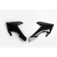 UFO Black Radiator Shrouds for Husqvarna FE 250 2017-2019