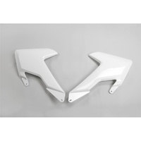 UFO White Radiator Shrouds for Husqvarna FE 350 2017-2019