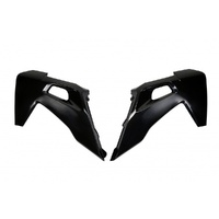 UFO Black Radiator Shrouds for Husqvarna TE 300 2020-2023