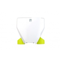 UFO White Front Number Plate for Husqvarna FC 450 2019-2022