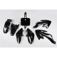 UFO Black Plastics Kit for Honda CRF 50 2004-2025