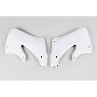 UFO White Radiator Shrouds for Honda CR 125 1998-1999
