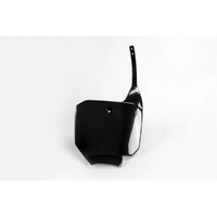 UFO Black Front Number Plate for Honda CR 85 2003-2025