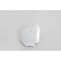 UFO White Front Number Plate for Honda CR 85 2003-2025