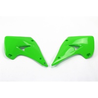 UFO Green Radiator Shrouds for Kawasaki KX 125 2003-2008