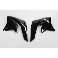 UFO Black Radiator Shrouds for Kawasaki KXF 250 2006-2008