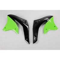 UFO Green Radiator Shrouds for Kawasaki KXF 450 2006-2008