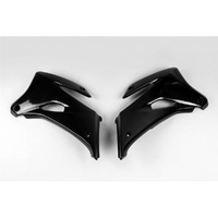 UFO Black Radiator Shrouds for Yamaha WRF 450 2007-2011