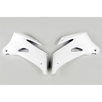 UFO White Radiator Shrouds for Yamaha WRF 450 2007-2011