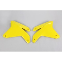 UFO Yellow Radiator Shrouds for Suzuki RMZ 450 2005-2006