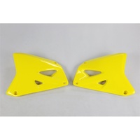 UFO Yellow Radiator Shrouds for Suzuki RM 125 2001-2025