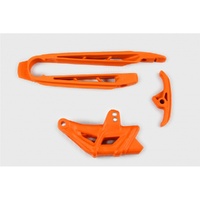 UFO Orange Chain Guide & Swingarm Chain Slider for Ktm EXC-F 450 2008-2010