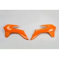 UFO Orange Radiator Shrouds for Ktm EXC 250 2014-2016