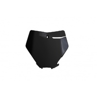 UFO Black Front Number Plate for Ktm SX 125 2019-2022