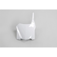 UFO White Front Number Plate for Honda CRF 450R 2008-2008