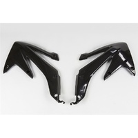 UFO Black Radiator Shrouds for Honda CRF 450X 2008-2016