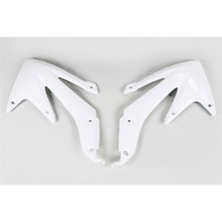 UFO White Radiator Shrouds for Honda CRF 450X 2008-2016