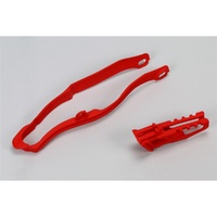 UFO Red Chain Guide & Swingarm Chain Slider for Honda CRF 450R 2013-2016