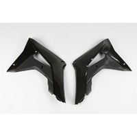 UFO Black Radiator Shrouds for Honda CRF 250R 2018-2021