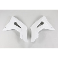 UFO White Radiator Shrouds for Honda CRF 250R 2018-2021