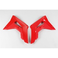 UFO Red Radiator Shrouds for Honda CRF 250R 2018-2021