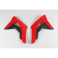UFO Red & Black Radiator Shrouds for Honda CRF 450R 2017-2020