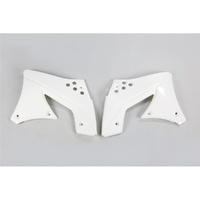 UFO White Radiator Shrouds for Kawasaki KXF 250 2009-2011