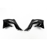 UFO Black Radiator Shrouds for Kawasaki KXF 450 2012-2015