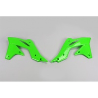 UFO Green Radiator Shrouds for Kawasaki KXF 250 2013-2016